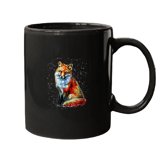 Fox Lover Hand painted Fox Mugs