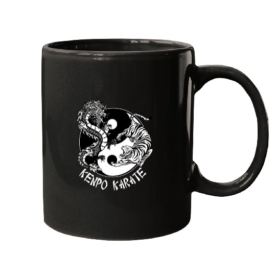 Kenpo Karate Self Defense Martial Arts Ying Yang Mugs