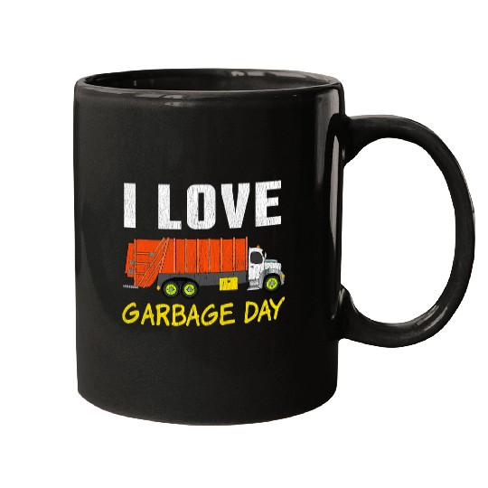 I Love Garbage Day Garbage Trash Recycle Mugs