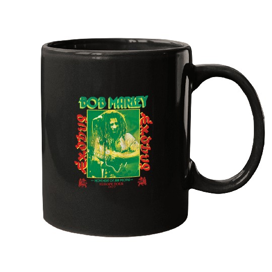 Guitarist Bob Marley Exodus Movement of Jah People Guitar White Guitar Mugs