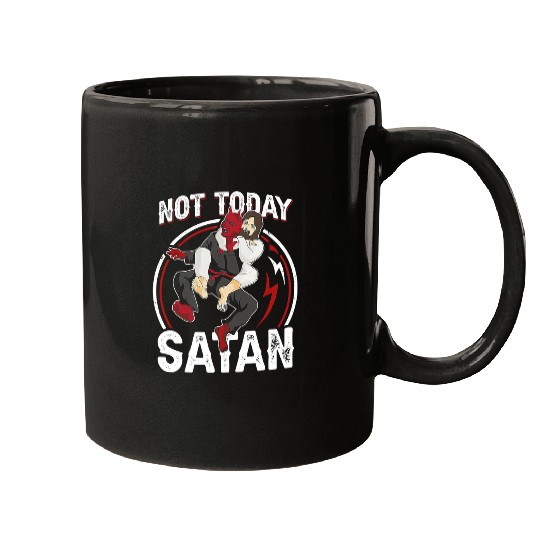 JIU JITSU Not Today Satan Mugs