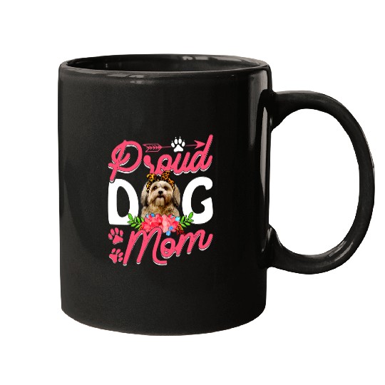 Cute Proud Shih Tzu Dog Mom Funny Mothers Day Mugs