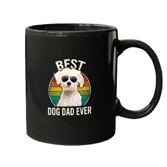 Dog Maltese Mens Men bests Maltese Dog Dad Ever Fathers Day Mugs