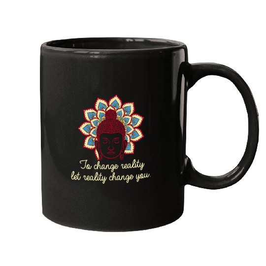 Namaste Yoga Change Reality Buddha Mantras Namaste Zen Yoga Meditate Gift Meditation Mugs