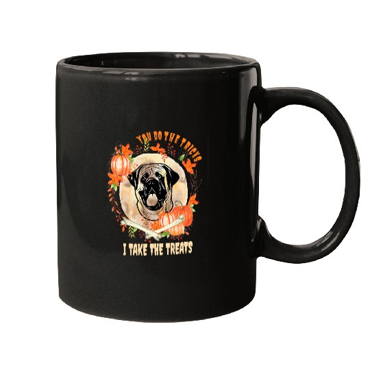 English Mastiff Dog Owner Halloween Pumpkin Humor Funny 574 Mugs