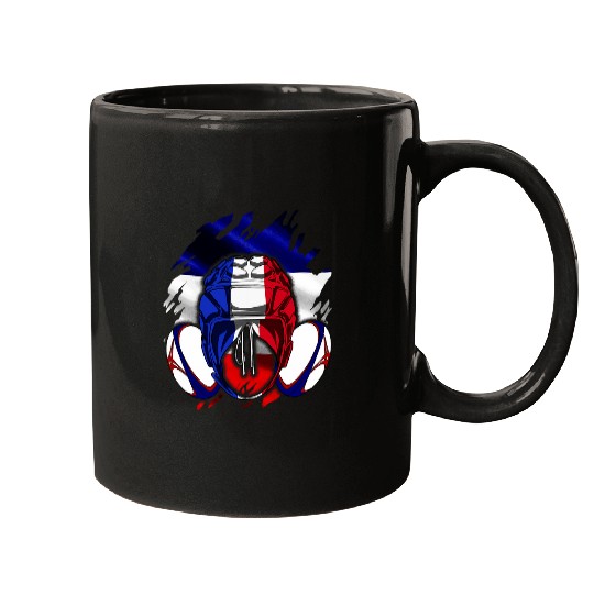 France Rugby Jersey France Flag Rugby France Jersey 2 Mugs