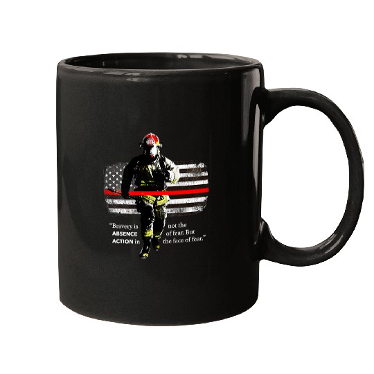 Fireman Firefighter American Flag Patriotic USA Lover 264 Firemen Mugs