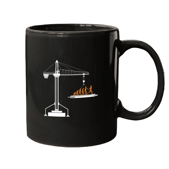Crane Operator Evolution Mugs