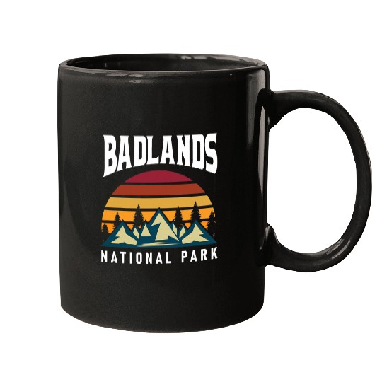 Hiking Hiker Badlands National Park Hiking Vacation 3 Hike Mugs