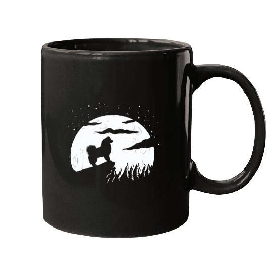 Australian Shepherd and Moon Halloween 3 Mugs