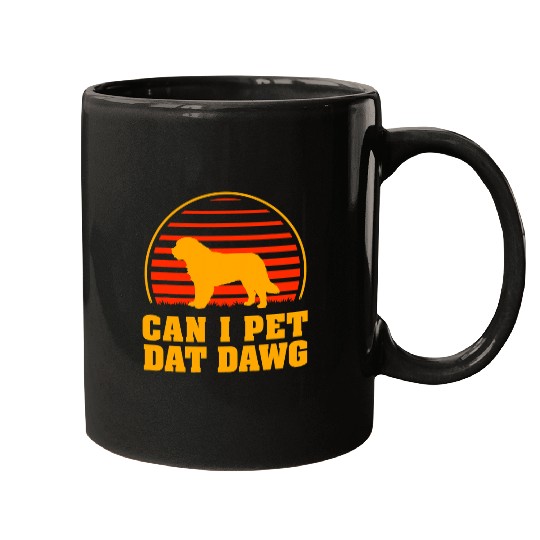 Dog Saint Bernard Can I Pet Dat Dawg Saint Bernard Dog Lover St Bernhardshund Mugs