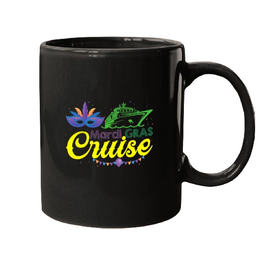 Cute Mardi Gras Cruise by Boat Couple Family Vacation Mugs