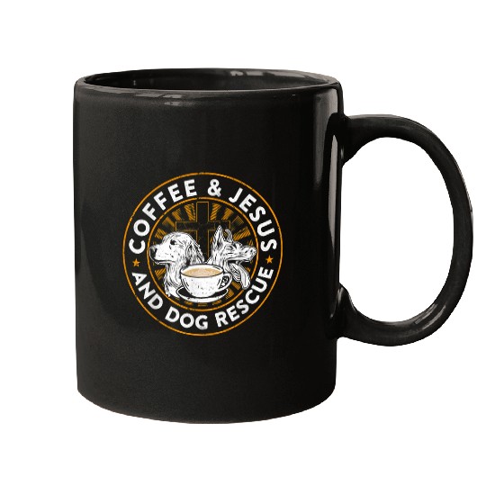 Christian Coffee Jesus And Dog Rescue Animal Rescue Cat Dog Christ Mugs