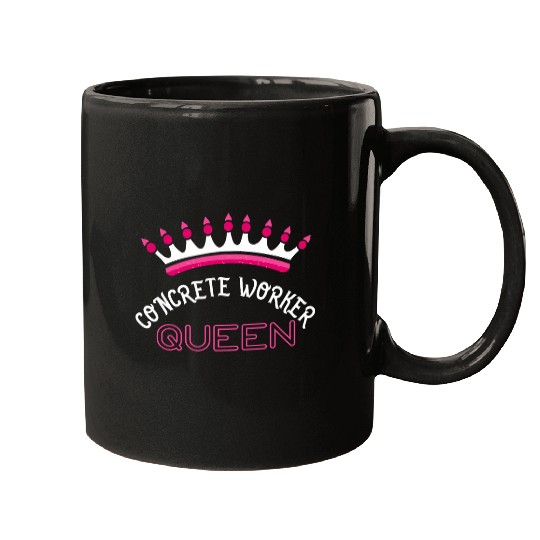 Concrete Worker Queen Construction Mugs