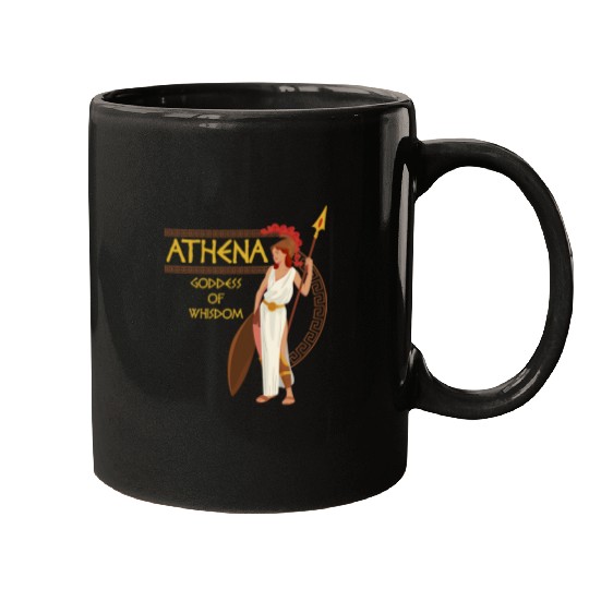 Athena Goddess of Wisdom Olympians Ancient Greek Mythologist 2 Mugs