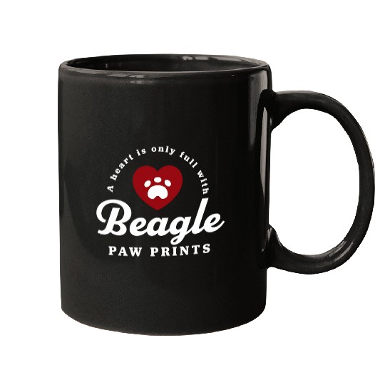 Beagle Paw Prints Beagle Mugs