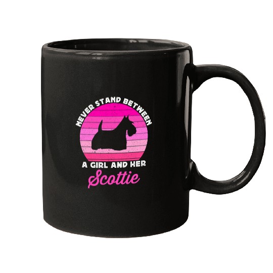 Dog Scottish Terrier Pink Scottish Terrier For Girls Kids Scotty Scottie Dog Love Mugs