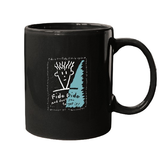 Fido Dido Text Frame 1 Mugs