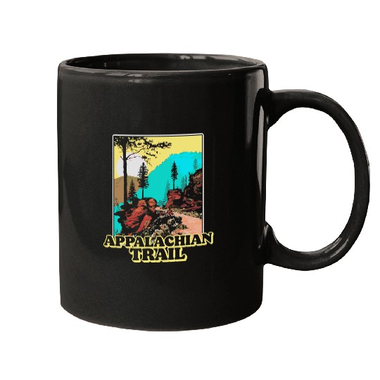 Hiking Hiker vintages Appalachian Trail Overlook Mountains Retro Hiking 3 Hike Mugs