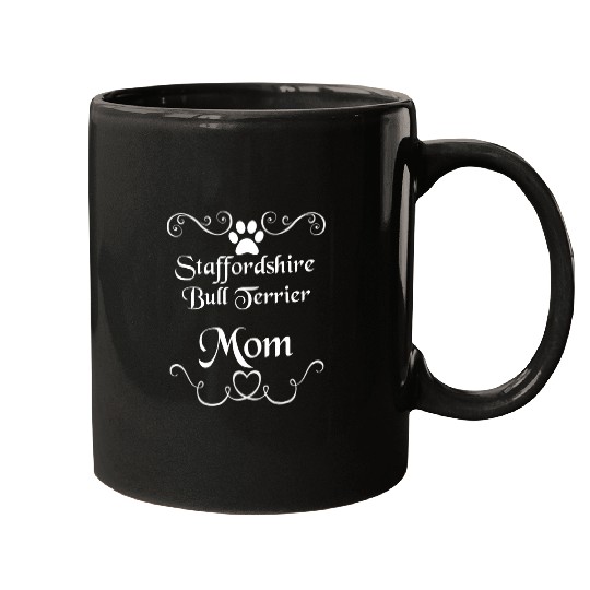 Dog Staffordshire Bull Terrier Dog Mom Mugs