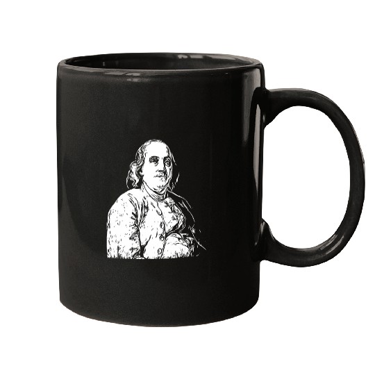 Benjamin Ben Franklin American Revolution Art Tee Mugs
