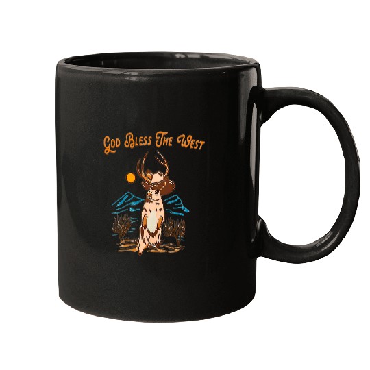 Christian Bless The West Wallen God Bless The West MorganWallen Christ Mugs