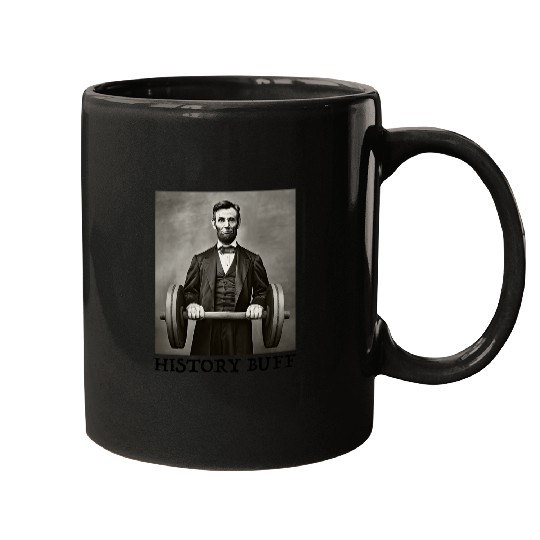 Funny Abraham Abe Lincoln History Buff Mens July 4th Mugs