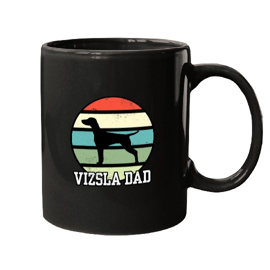 Dog Vizsla Dad I Retro Vizsla Dad Mugs