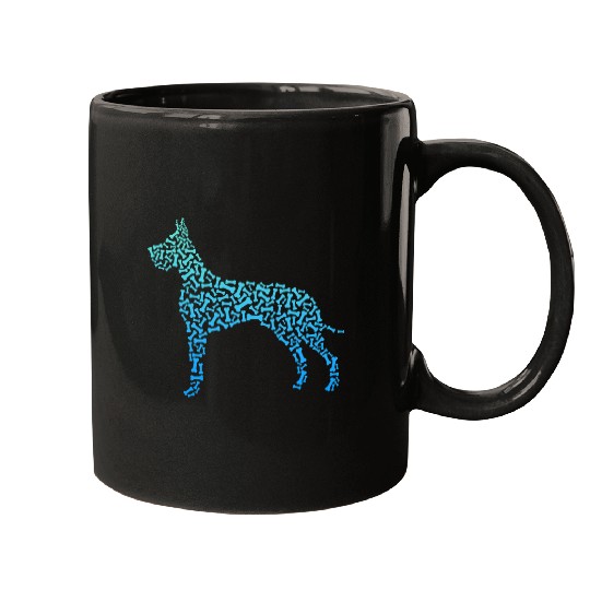 Dog Great Dane Bone For Great Dane Owners Big Dog Lovers Mugs