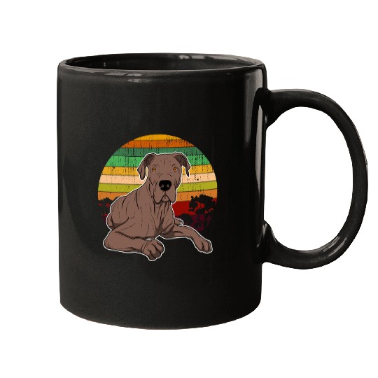 Dog Great Dane German Mastiff Great Dane Sunset 23 Mugs