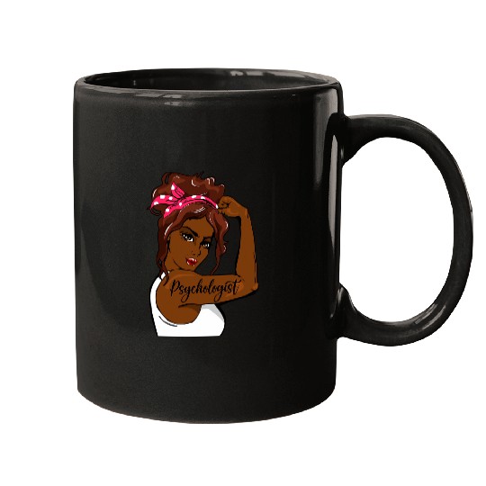 Black History Pin Up Rosie The Riveter Psychologist Mugs