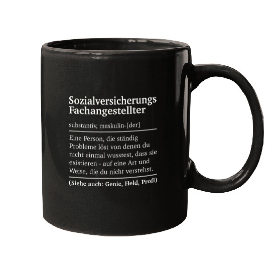 Mens Insurance Social Security Worker Mugs