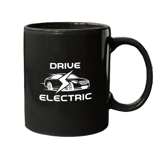 Electrical Drive Electric Car Driving Eco Friendly Zero Emissions Gift Electrician Mugs