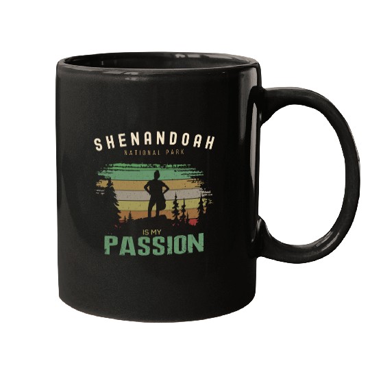Hiking Hiker Shenandoah National Park Hiking Men Women Hike Mugs