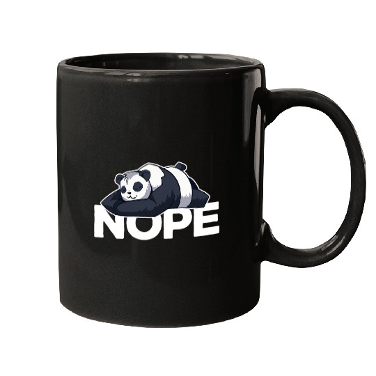 Funny Bear Funny Nope lazy Panda Bear Animal lover Cute Bears Mugs