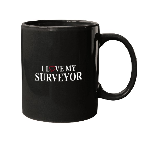 I Love My Surveyor Land Surveyor Mugs
