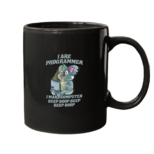 Funny Bear I Are Programmer Introvert IT Nerd Koala Bear Geek Coding Cute Bears Mugs