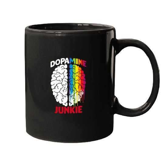 Dopamines Junkie Rainbow Chemistry Fitness Lover Mugs