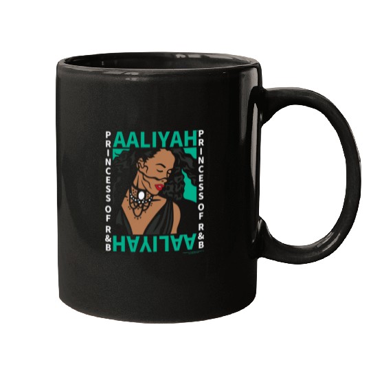 Aaliyah Illustration Square Mugs