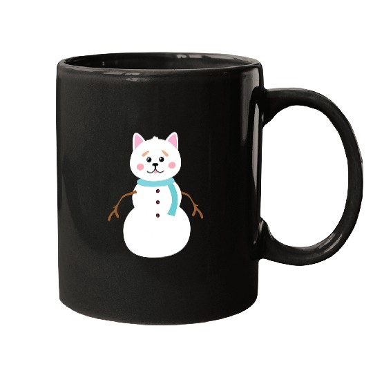 Dog Akita Christmas Gift for Dog Lover Akita Snowman Christmas Akita Mugs