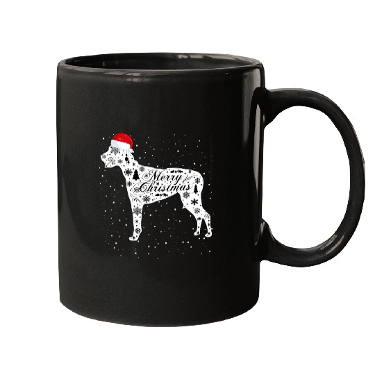 Merry xmass American Foxhound Dog Christmas Mugs