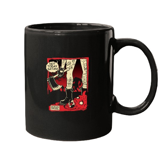 Not Today Satan Goth Hell 119 Mugs