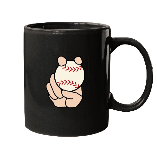 Baseball Pitcher Curveball Mugs