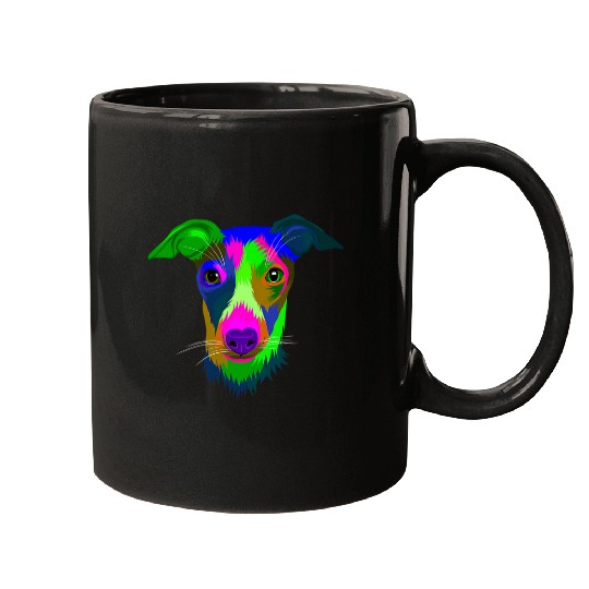 Colorful Pop Art Jack Russell Portrait Dog Lover Mugs