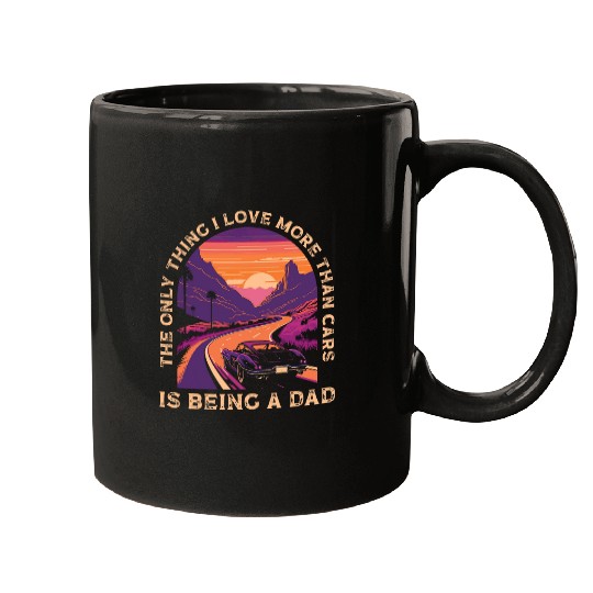 Car Racer Dad Speed Driver Car Lover Daddy Fathers Day Mugs