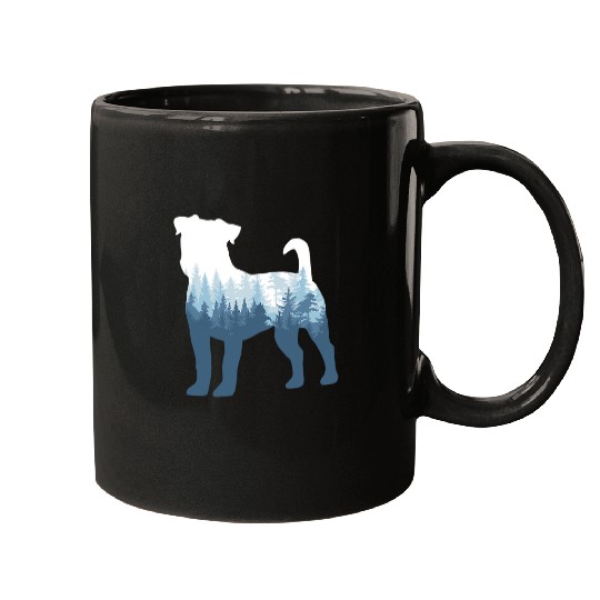 Dog Jack Russell Terrier Silhouette Dog Outdoor Nature Mugs
