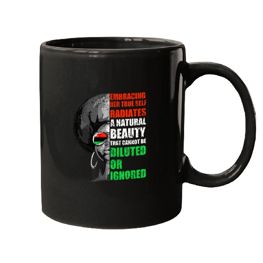 Black Strong Women Empowerment Art Mugs