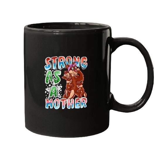 Otters Mom Strong As A Mother Mommy Mama Mothers Day Mugs