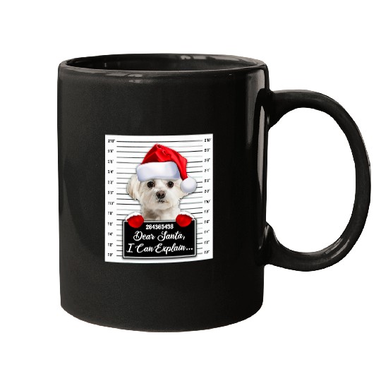 Dog Maltese Dear Santa I Can Explain Funny Christmas Maltese Xmas Mugs