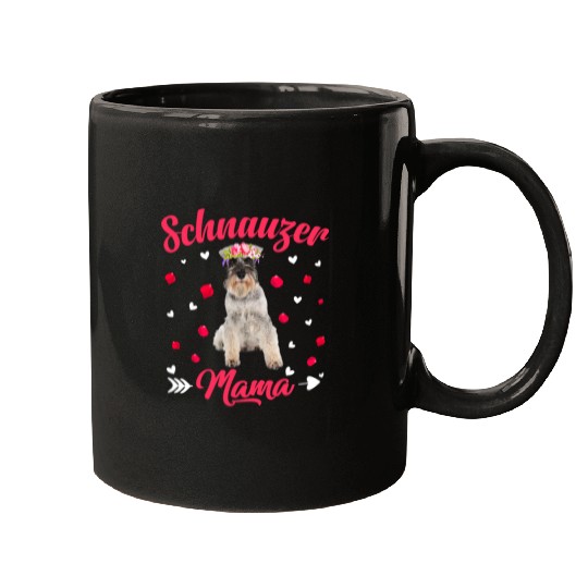 Dog Schnauzer Cute Schnauzer Mama Dog Mom Dog Lover Mothers Day Mugs